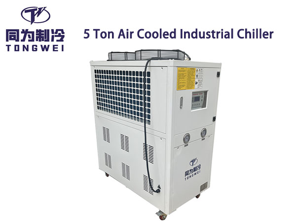 Máy làm lạnh công nghiệp làm mát bằng không khí 5 tấn 5HP để làm mát chế biến nhựa